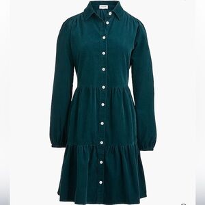 NWT J. Crew Corduroy collared mini shirtdress Size 12
